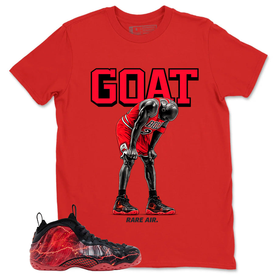 Goat Rare Air Graphic Tee, Shirt to Match Air Foamposite Stranger Things, Air Foamposite Unisex Blue Shirt