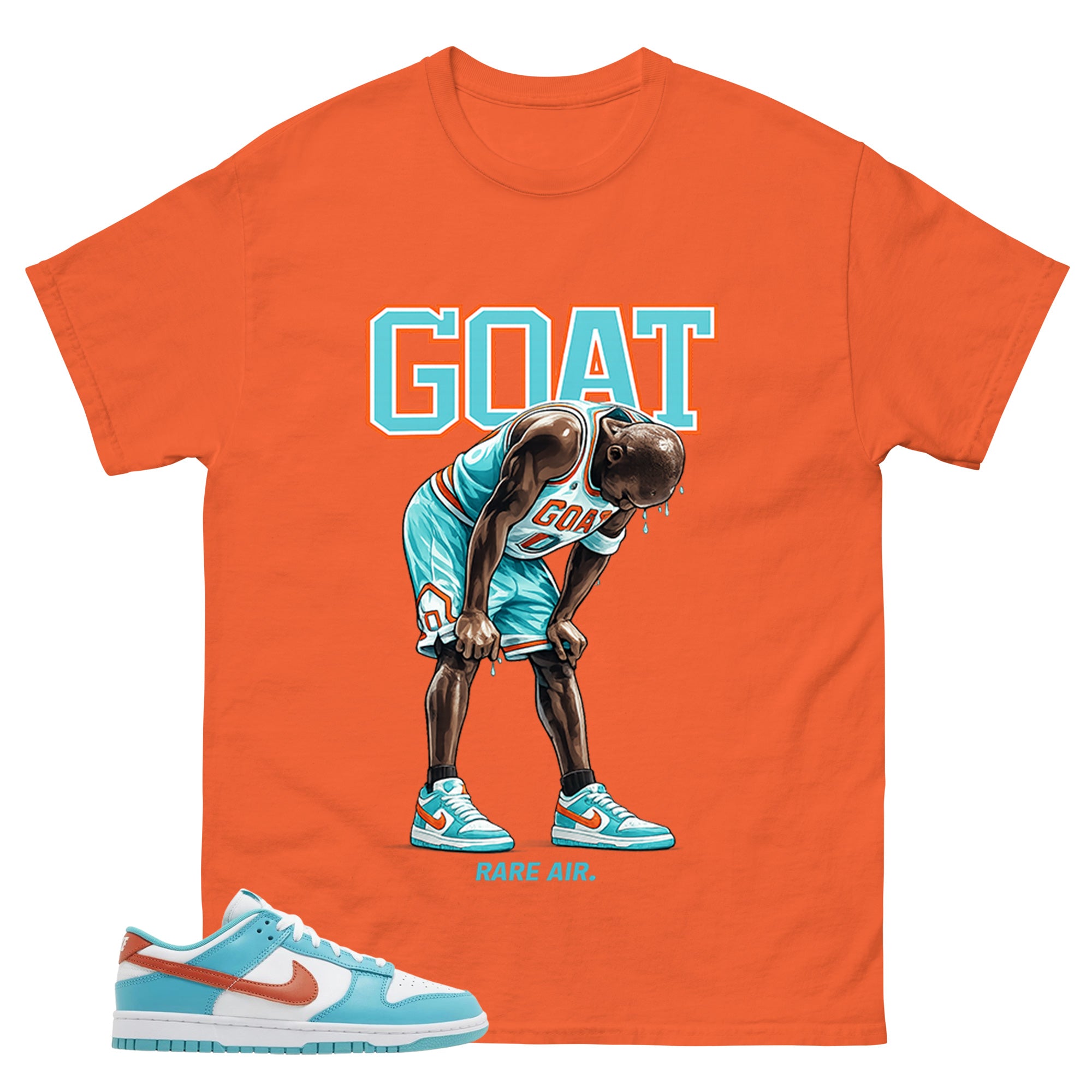 Goat Rare Air MJ Shirt - Match Green Dunk Low Miami Dolphins