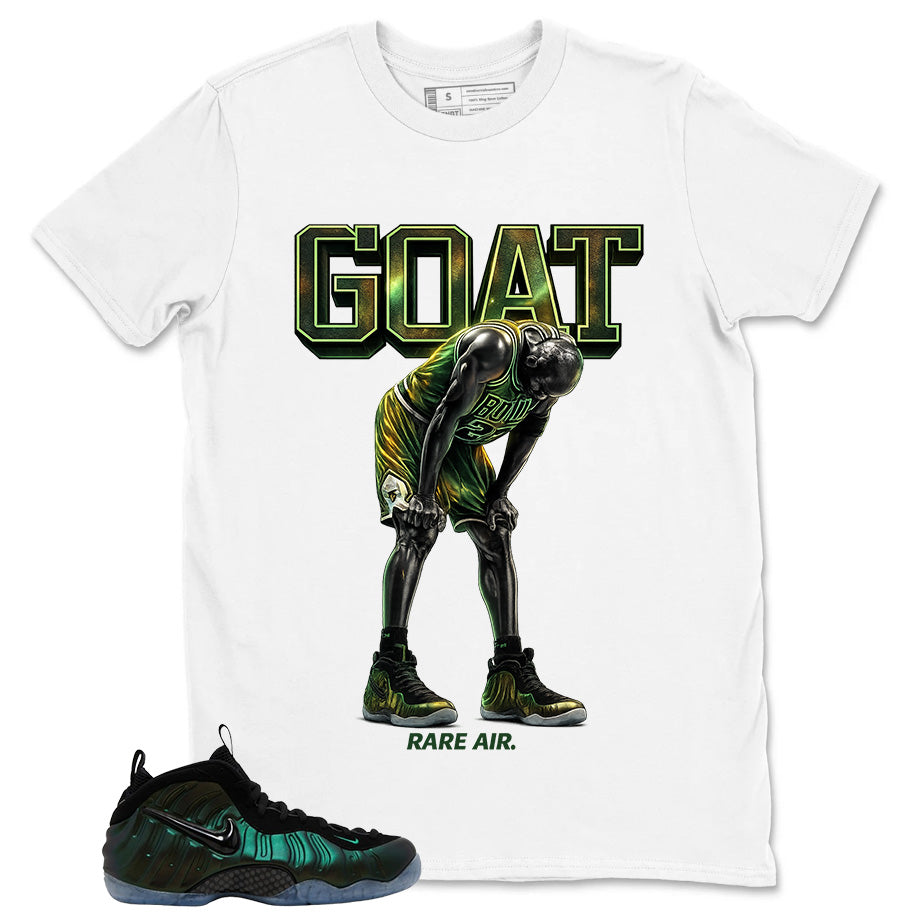 Goat Rare Air Shirt - Match Air Foamposite Pro Pine Green