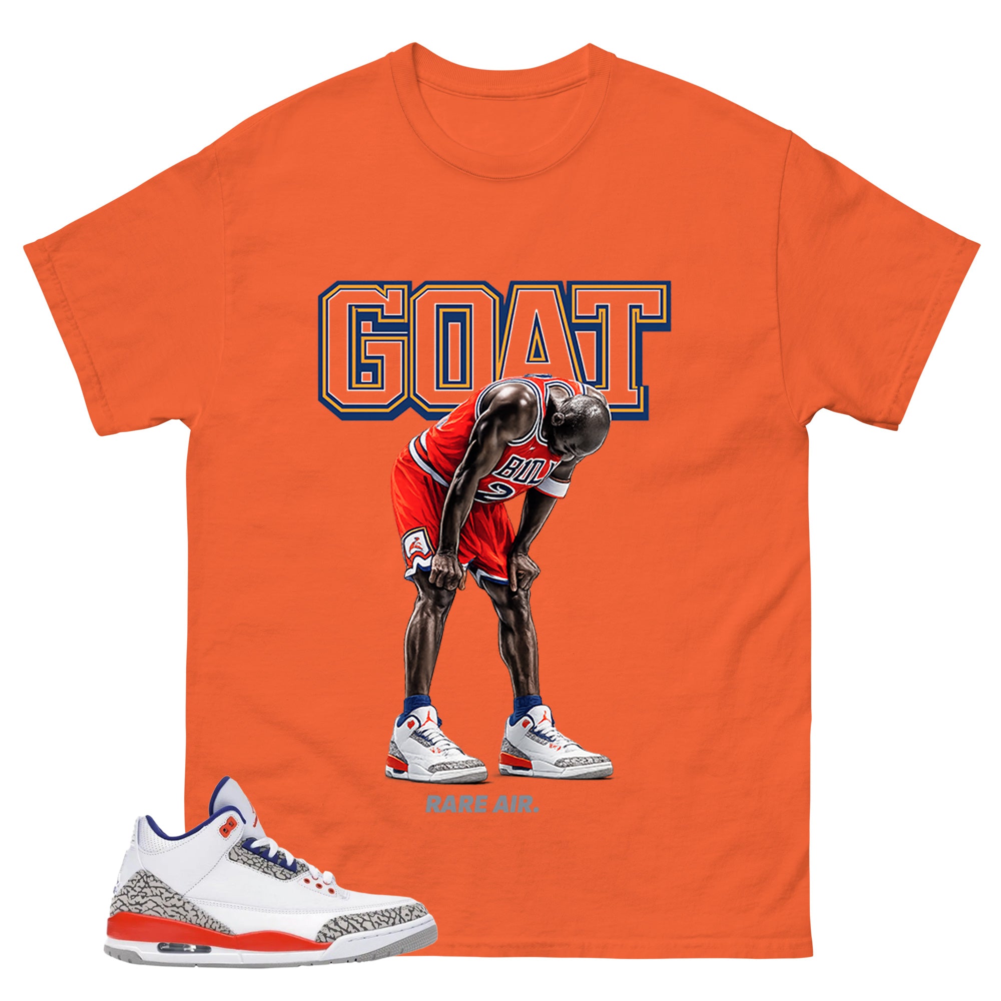 Goat Rare Air Shirt - Match Blue Air Jordan 3 Knicks