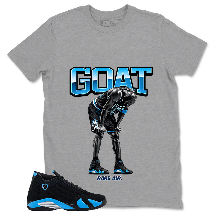Goat Shirt - Match Air Jordan 14 Black University Blue 2026