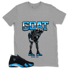Goat Shirt - Match Air Jordan 14 Black University Blue 2026