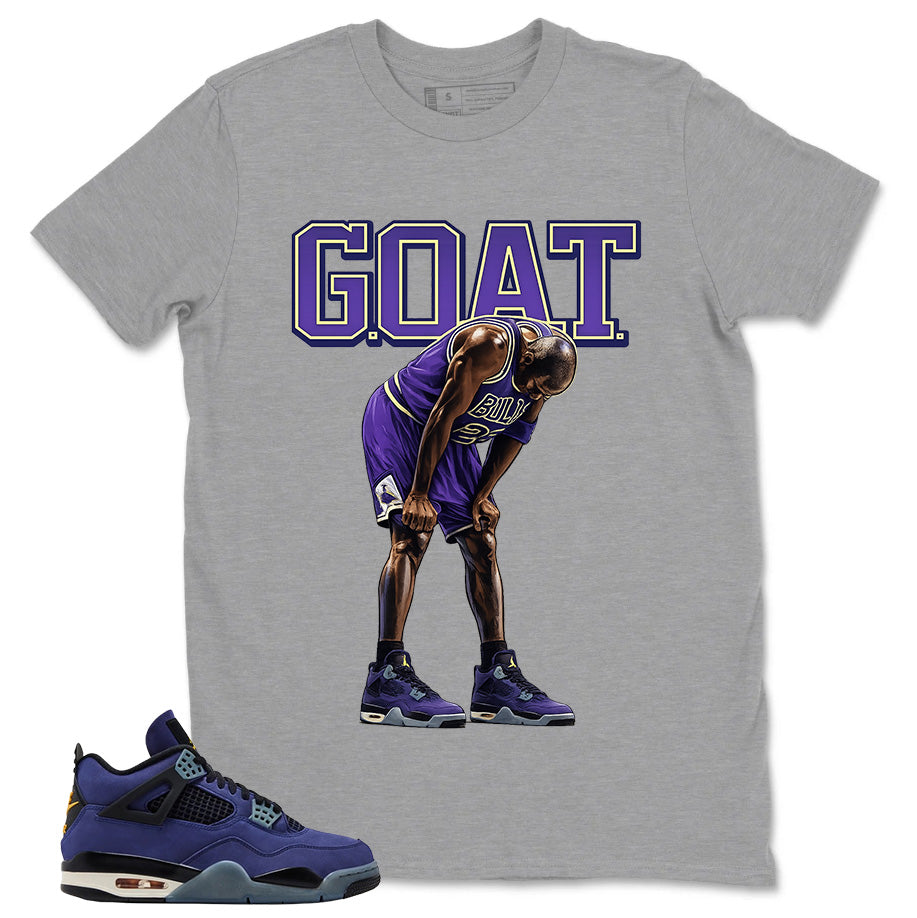 Goat Shirt - Match Air Jordan 4 Retro Lakers