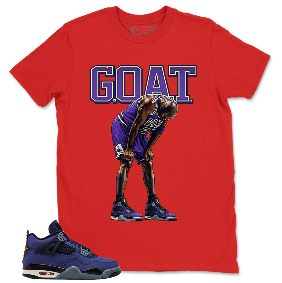 Goat Shirt - Match Air Jordan 4 Retro Lakers