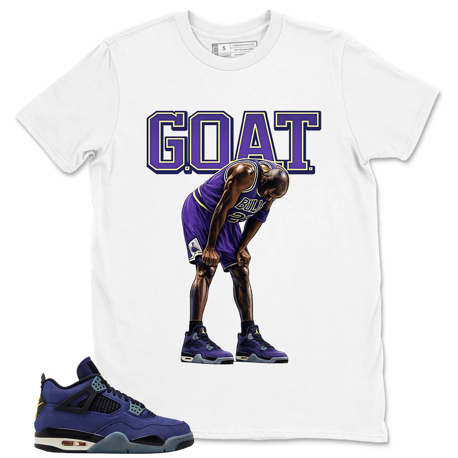 Goat Shirt - Match Air Jordan 4 Retro Lakers