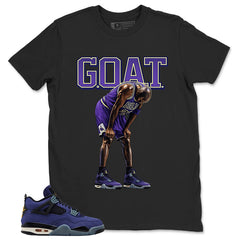 Goat Shirt - Match Air Jordan 4 Retro Lakers