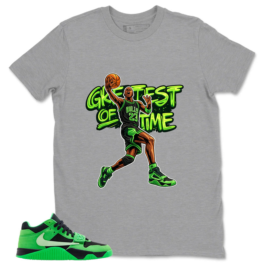 Greatest Of All Time Shirt - Match Travis Scott x Air Jordan Jumpman Green Spark
