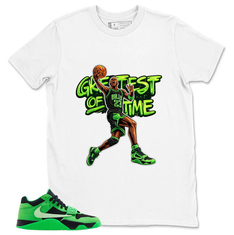 Greatest Of All Time Shirt - Match Travis Scott x Air Jordan Jumpman Green Spark