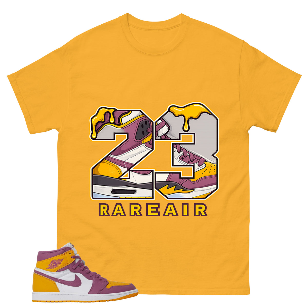 Gold Brotherhood 1s Zadago Shirt 23 Rare Air Graphic
