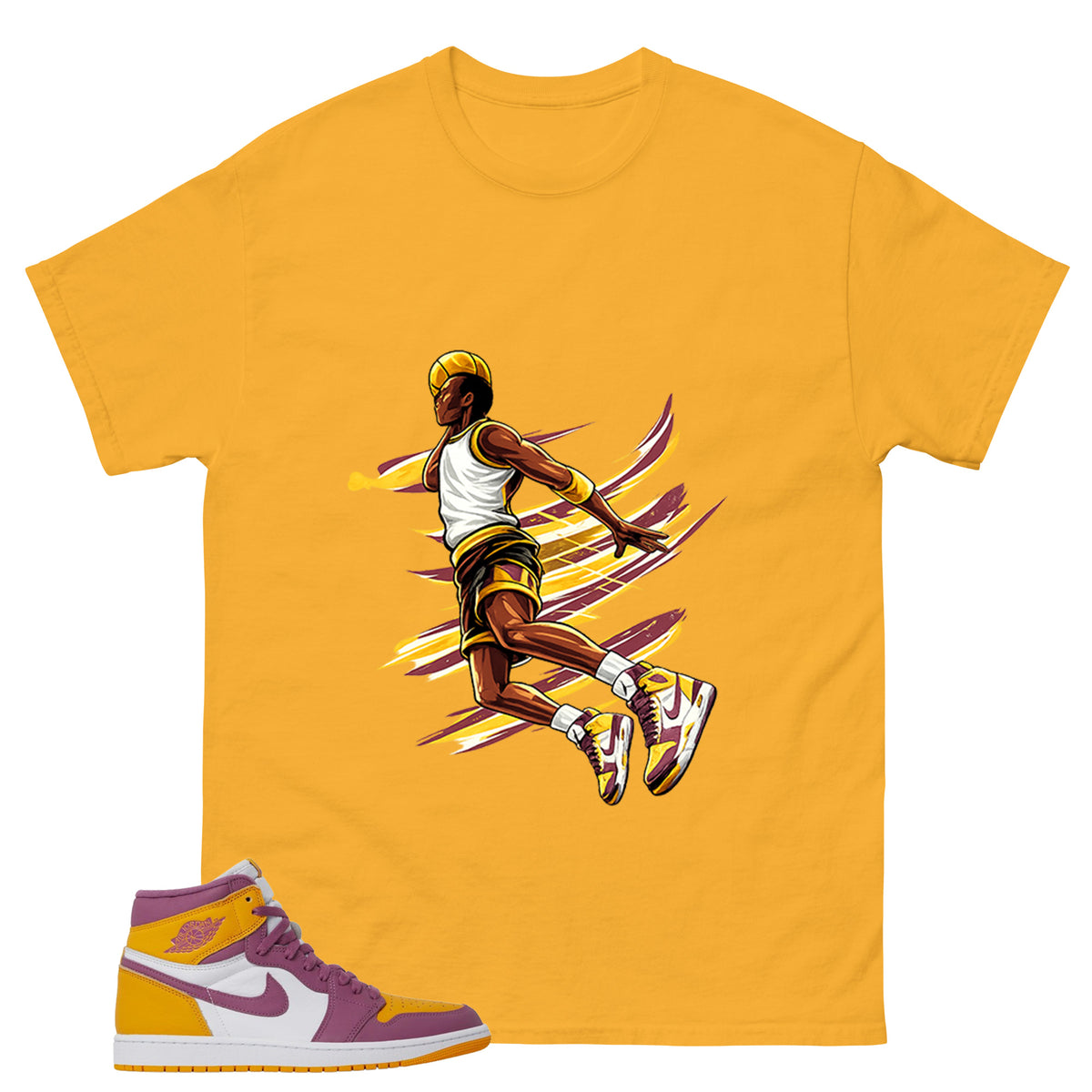 Gold Brotherhood 1s Zadago Shirt Air Ball Graphic