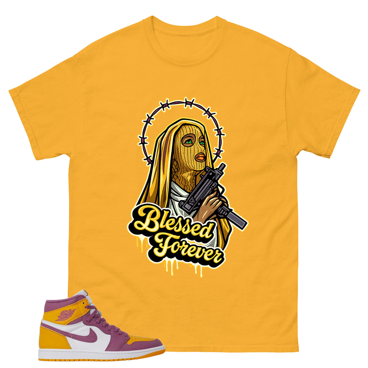 Gold Brotherhood 1s Zadago Shirt Blessed Forever Graphic
