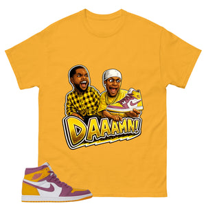 Gold Brotherhood 1s Zadago Shirt Daaamn Sneaker Graphic