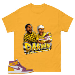 Gold Brotherhood 1s Zadago Shirt Daaamn Sneaker Graphic