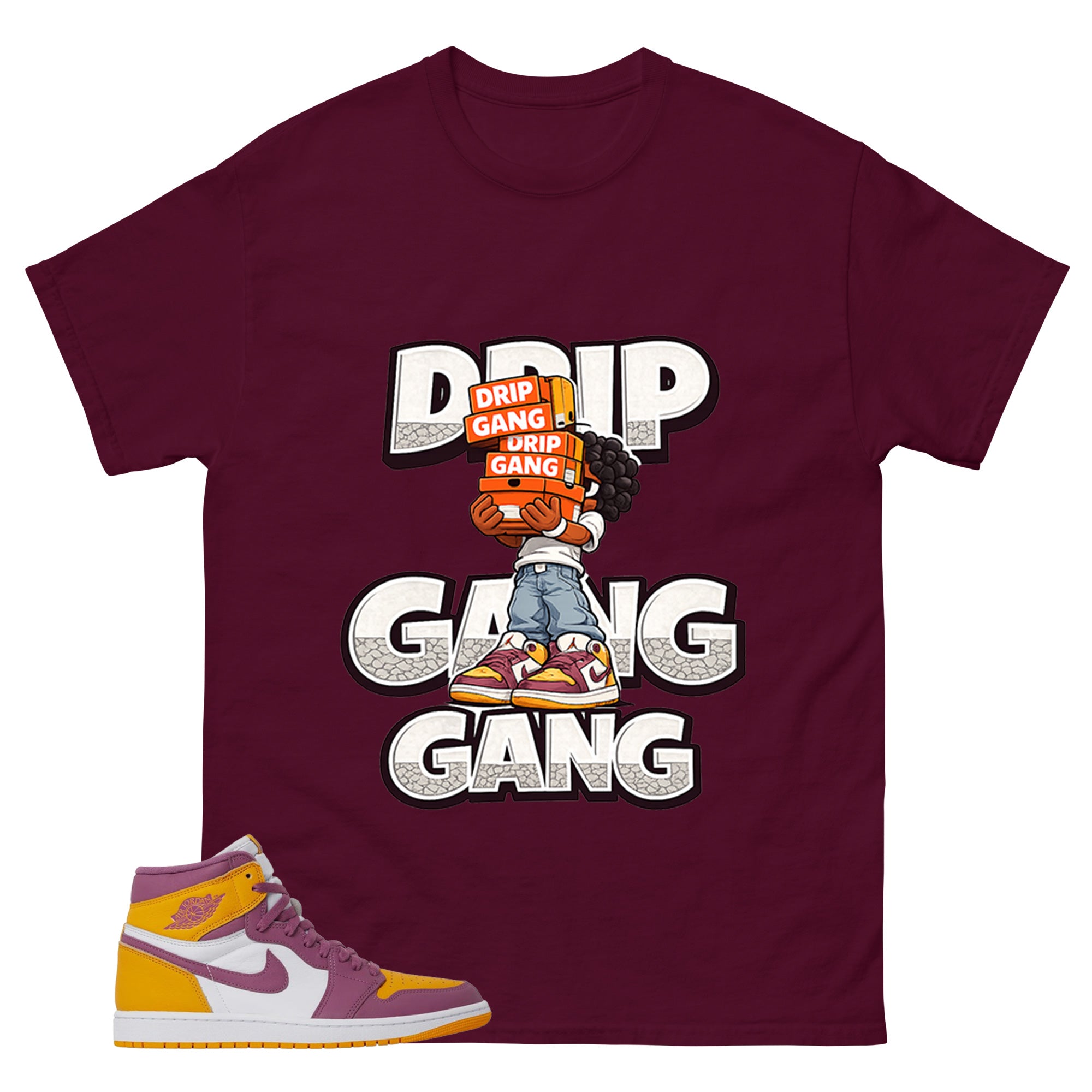 Gold Brotherhood 1s Zadago Shirt Drip Gang Graphic