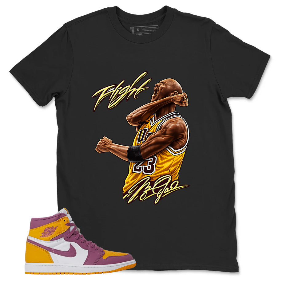 Gold Brotherhood 1s Zadago Shirt Flight Victory MJ Graphic