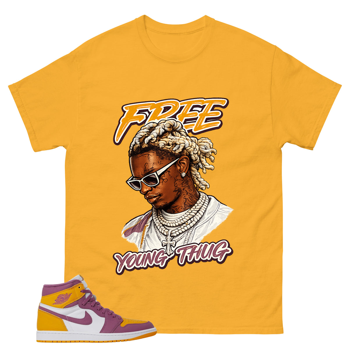 Gold Brotherhood 1s Zadago Shirt Free Young Thug Graphic
