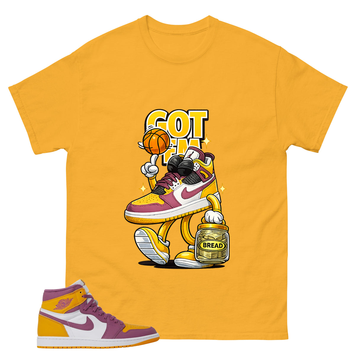 Gold Brotherhood 1s Zadago Shirt Got Em Bread Graphic