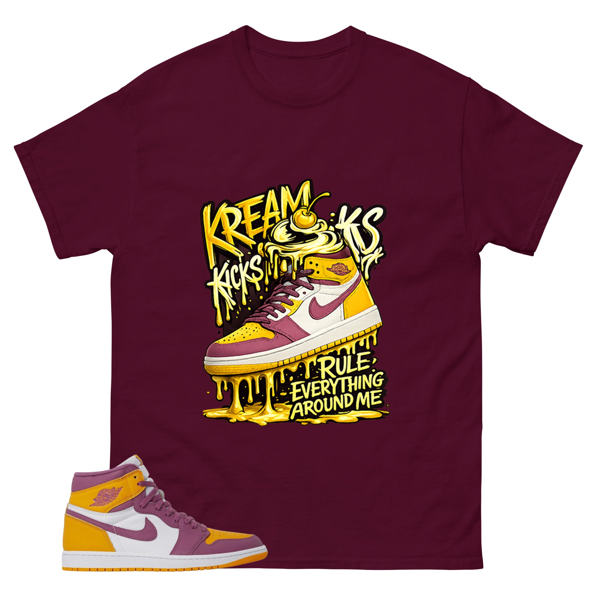 Gold Brotherhood 1s Zadago Shirt Kream Kicks Graphic