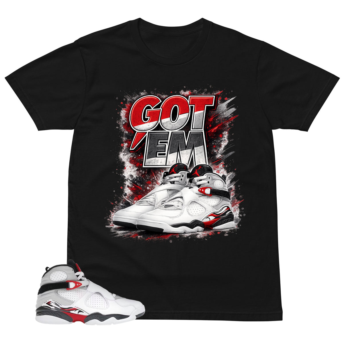 Graphic Tee to Matching 8s Bugs Bunny Got 'Em Sneaker Shirt