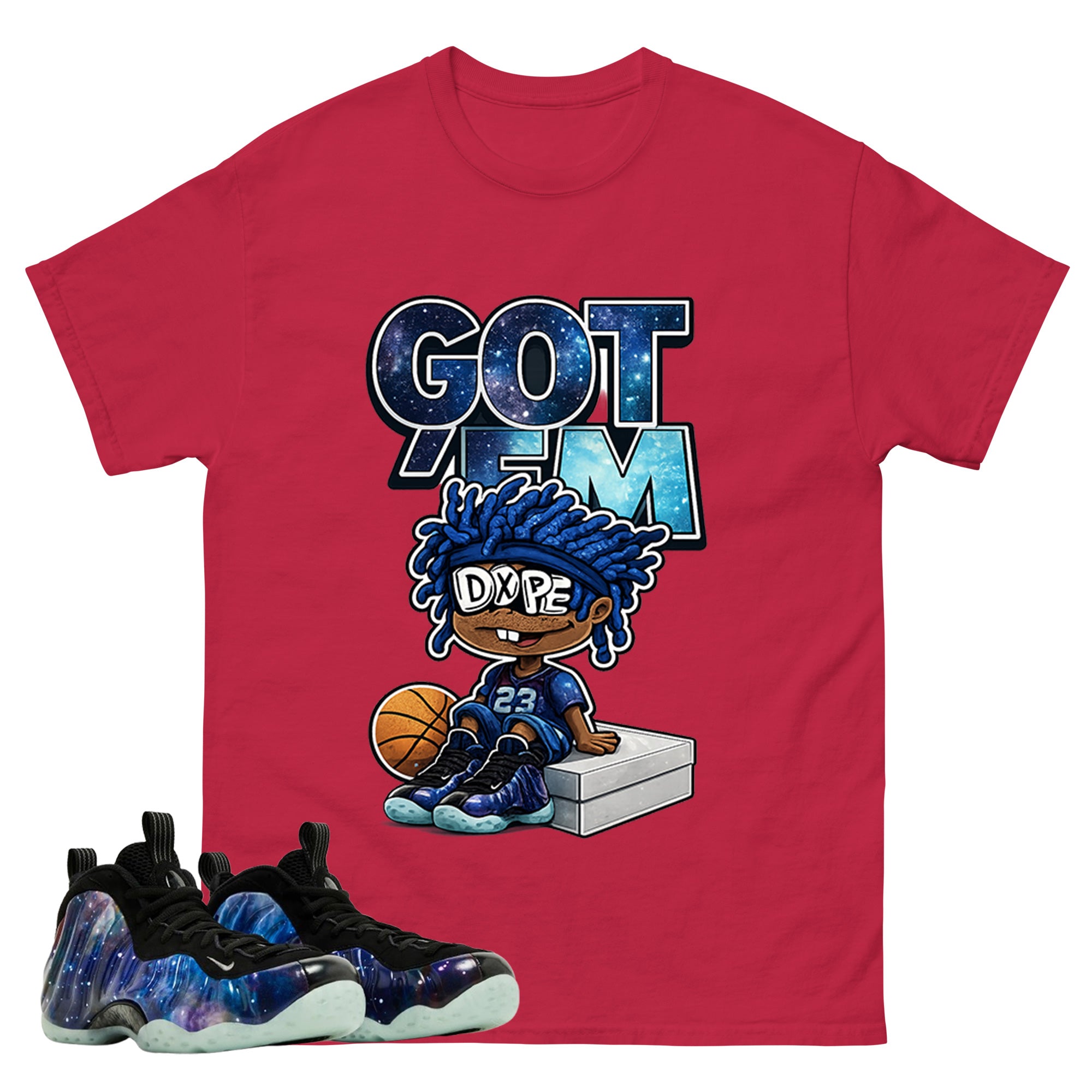 Got Em Dope Graphic Tee, Shirt to Match Air Foamposite One Galaxy, Air Foamposite Unisex Black Shirt