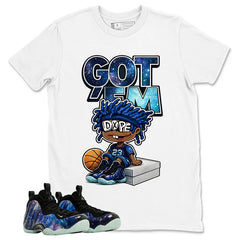 Got Em Dope Graphic Tee, Shirt to Match Air Foamposite One Galaxy, Air Foamposite Unisex Black Shirt