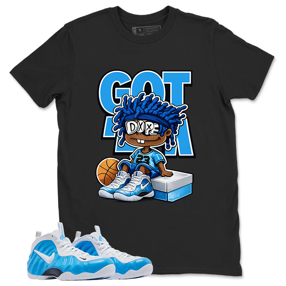 Got Em Dope Graphic Tee, Shirt to Match Air Foamposite Pro University Blue, Air Foamposite Unisex Blue Shirt