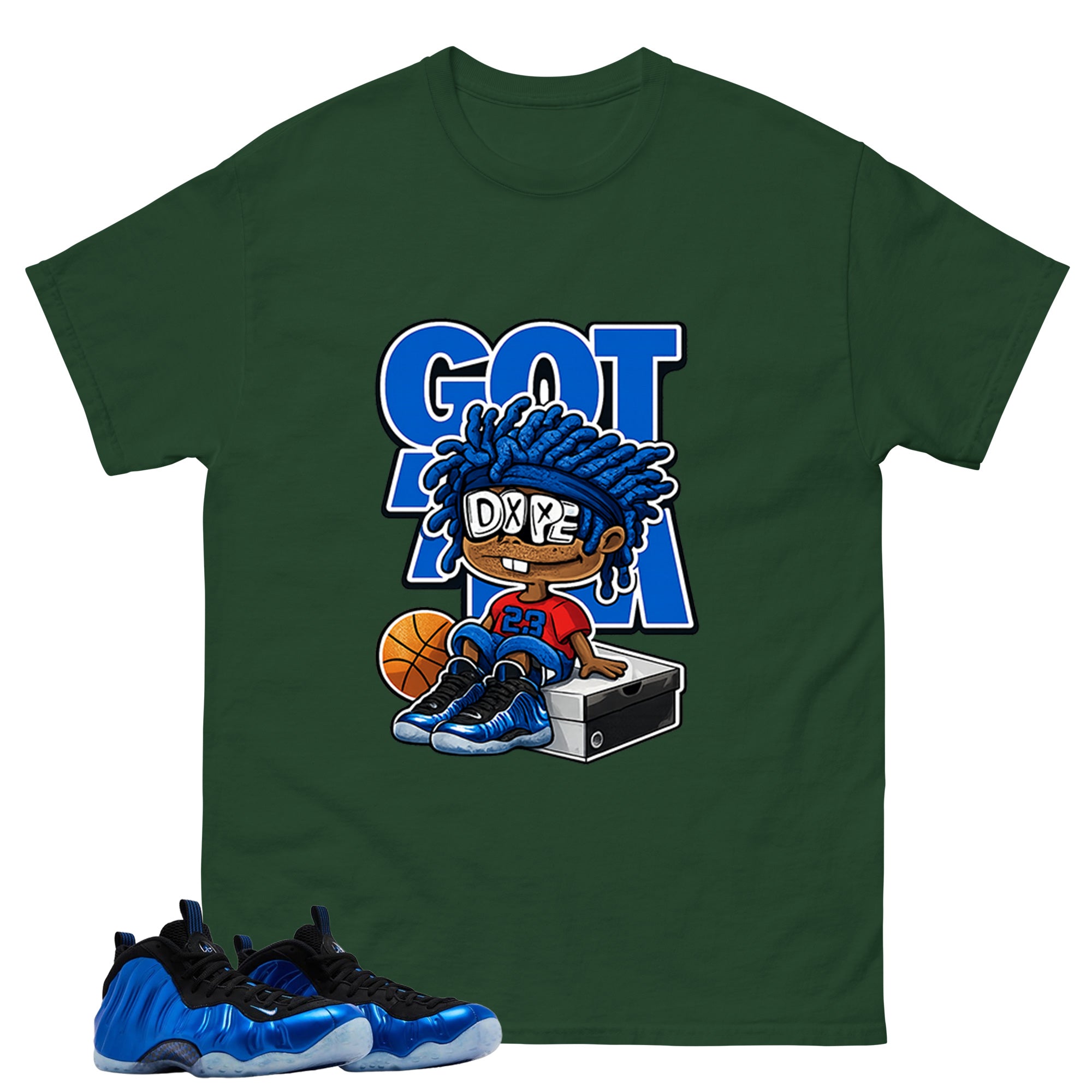 Got Em Dope Shirt - Match Air Foamposite One Royal