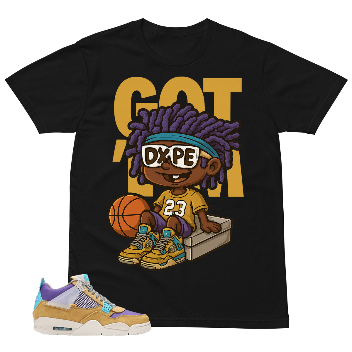 Got 'Em Dope Shirt - Match Union LA x Air Jordan 4 Desert Moss