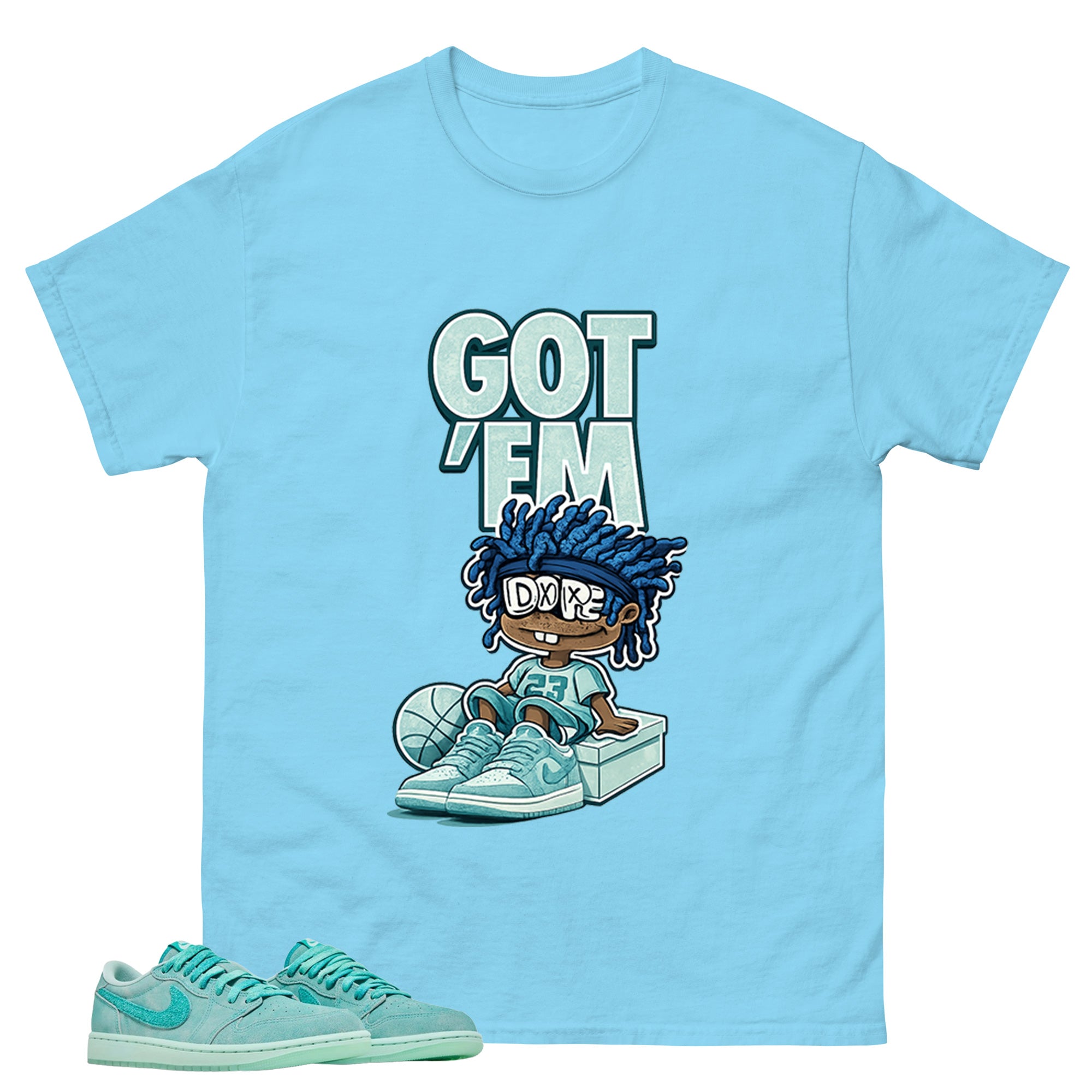 Got Em Dope Shirt - Match Womens Air Jordan 1 Washed Teal