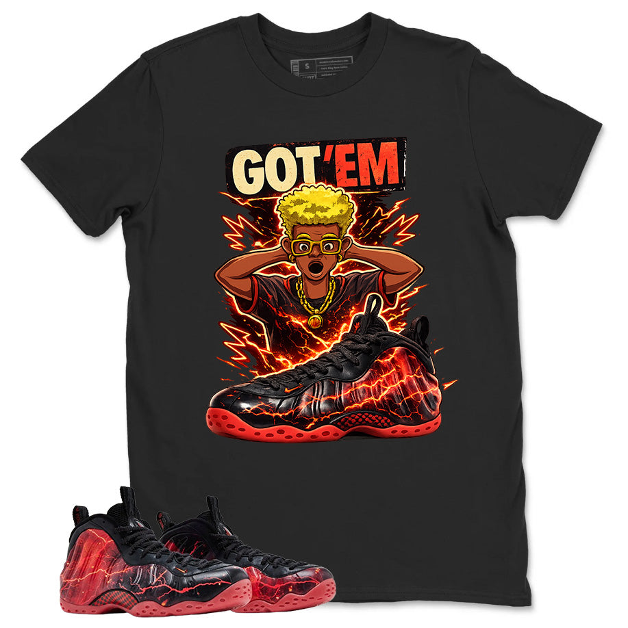 Got Em Graphic Tee, Shirt to Match Air Foamposite Stranger Things, Air Foamposite Unisex Blue Shirt