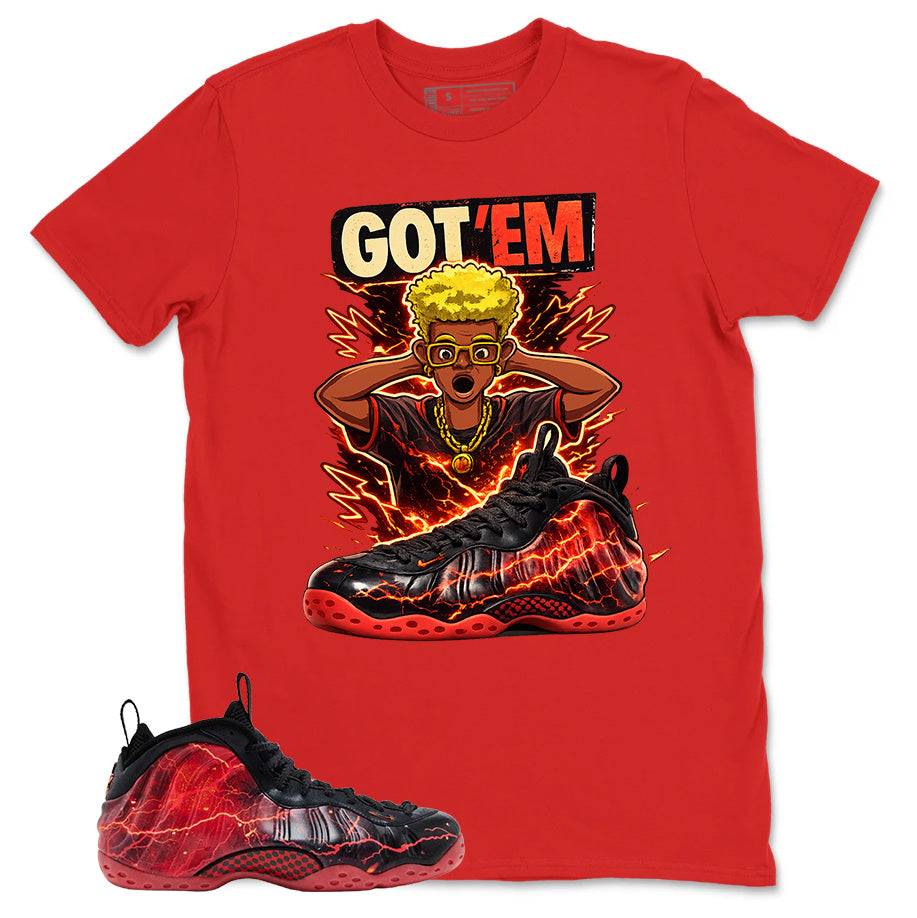 Got Em Graphic Tee, Shirt to Match Air Foamposite Stranger Things, Air Foamposite Unisex Blue Shirt