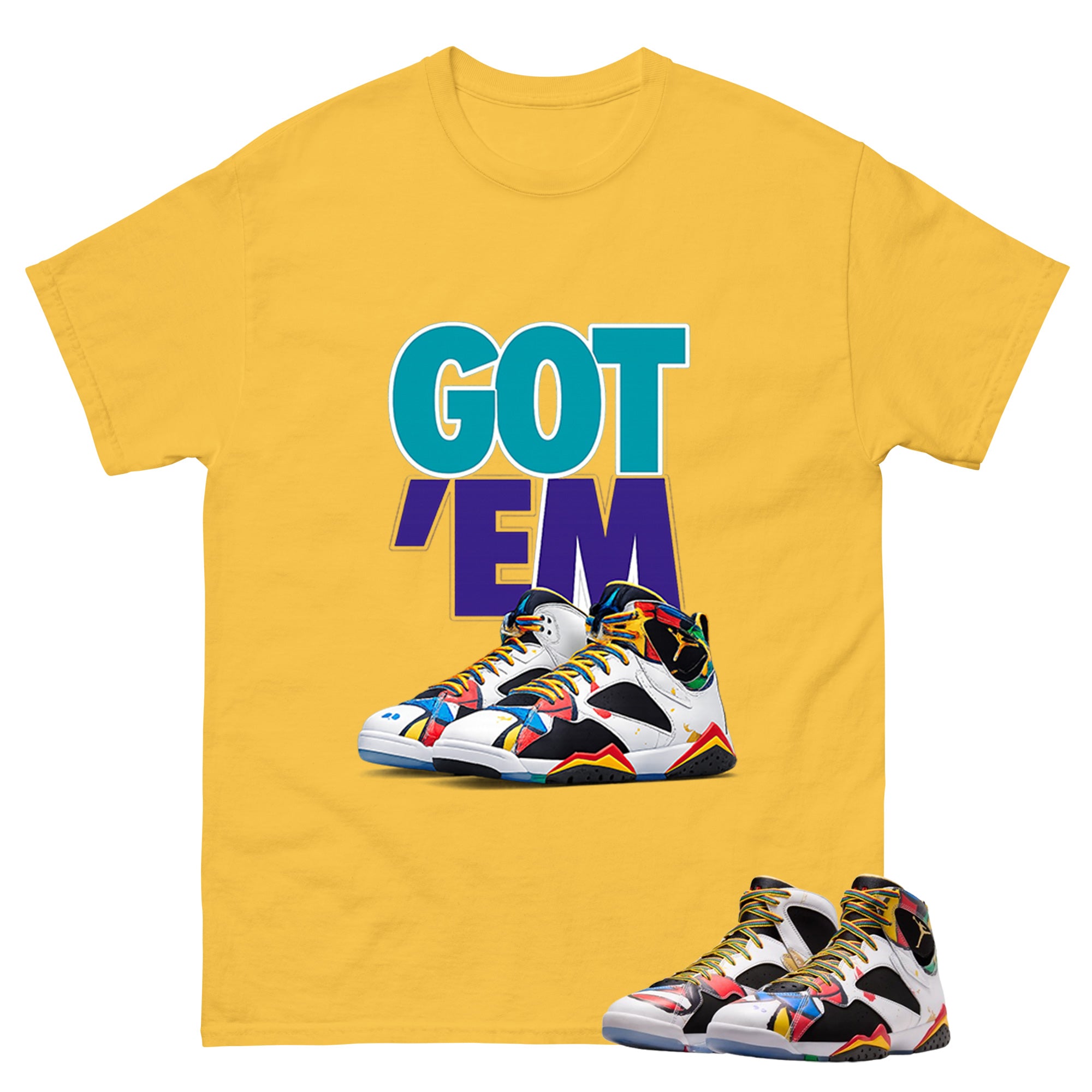 Got Em Graphic Tee, Shirt to Match Air Jordan 7 Miro, Air Jordan 7 Miro Unisex Shirt