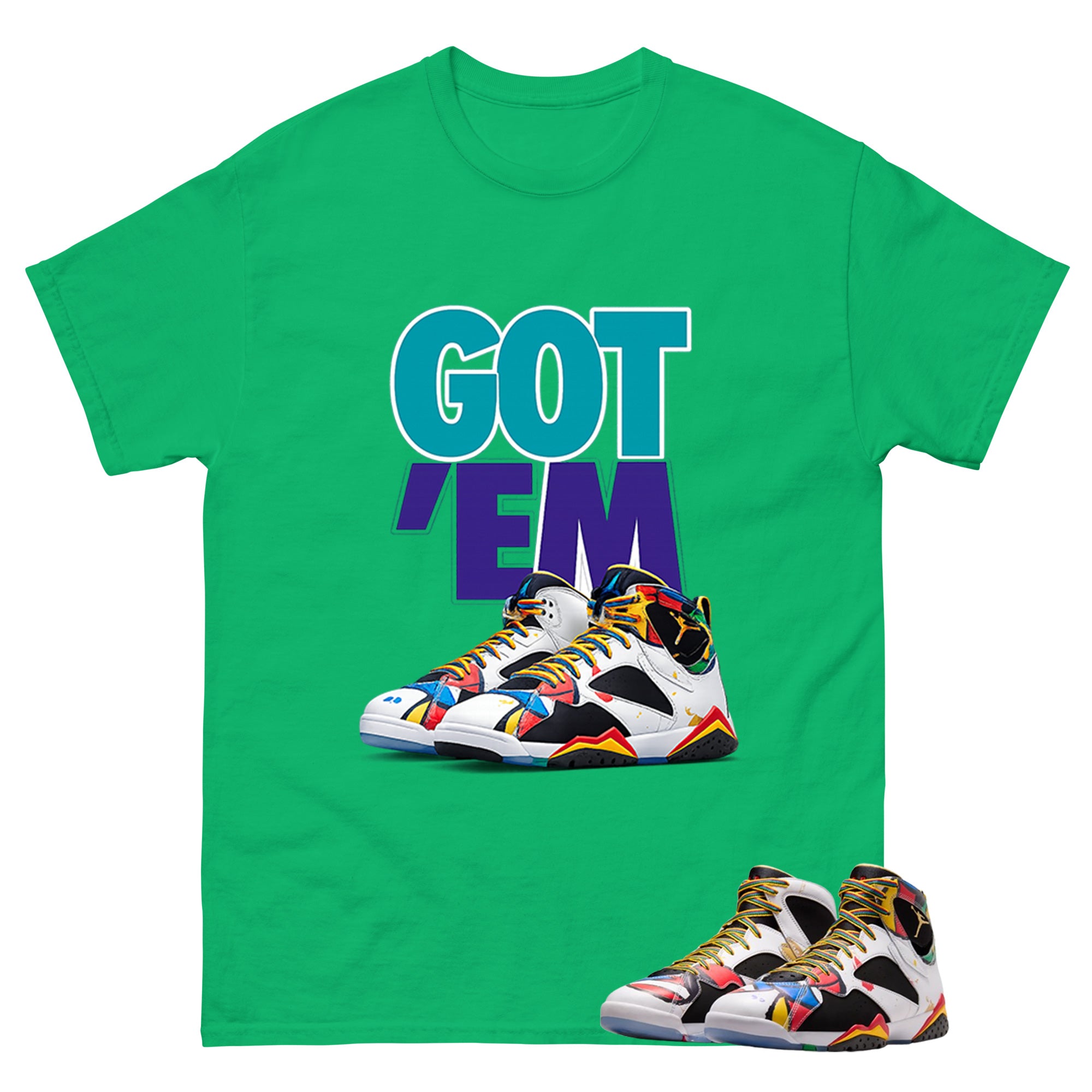Got Em Graphic Tee, Shirt to Match Air Jordan 7 Miro, Air Jordan 7 Miro Unisex Shirt