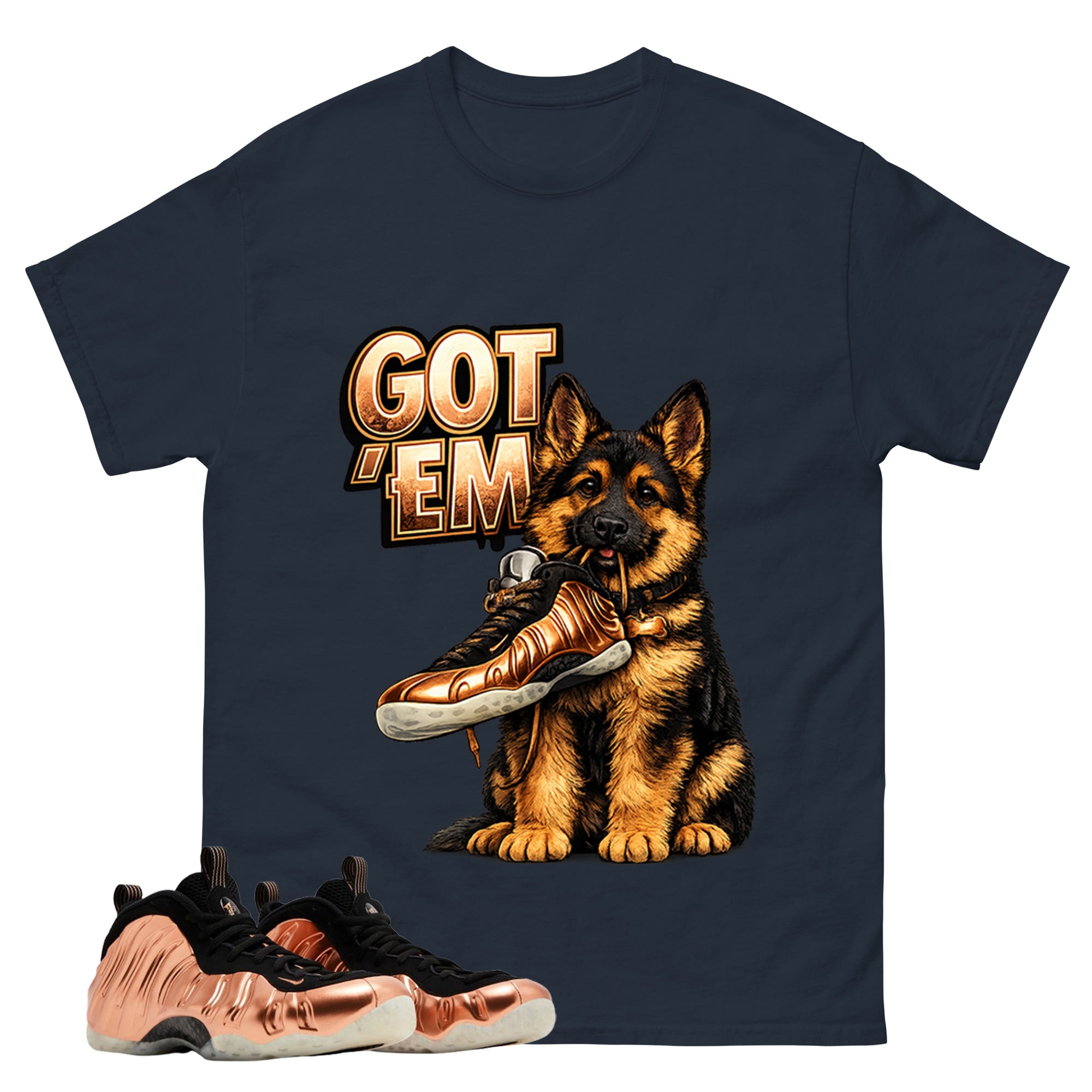 Got Em GS Graphic Tee, Shirt to Match Air Foamposite One Copper, Air Foamposite Unisex Black Shirt
