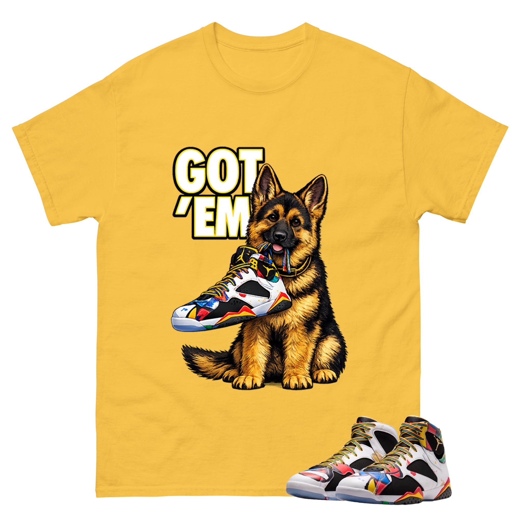 Got Em GS Graphic Tee, Shirt to Match Air Jordan 7 Miro, Air Jordan 7 Miro Unisex Shirt