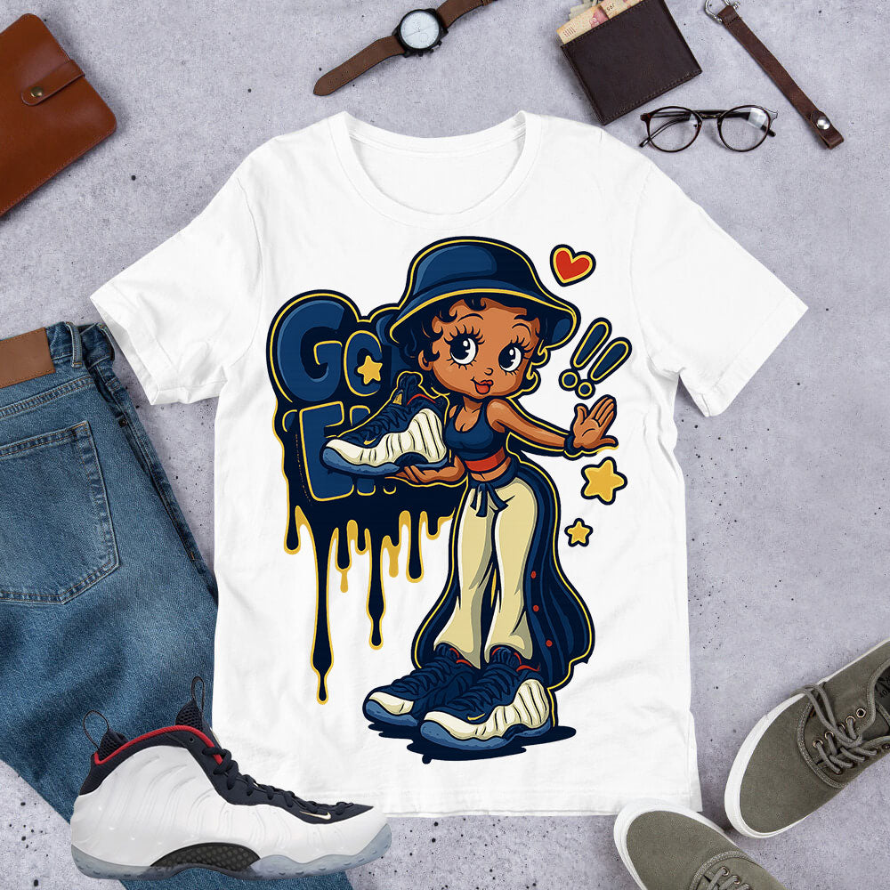 Got 'Em Lady Shirt - Match Air Foamposite One PRM Olympic