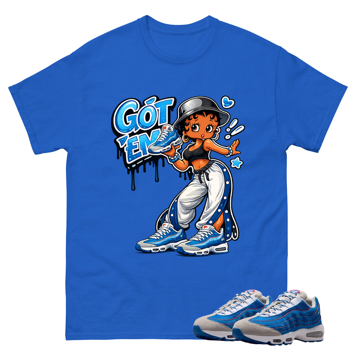Got Em Lady Graphic Tee, Shirt to Match Air Max 95 Big Bubble Blue, Air Max 95 Big Bubble Blue Lawson Unisex Shirt