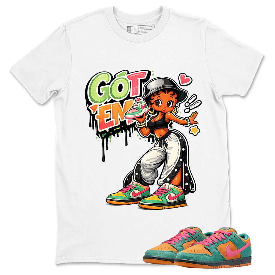 Got Em Lady Graphic Tee, Shirt to Match SB Dunk Green Noise, SB Dunk Green Noise Watermelon Unisex Shirt