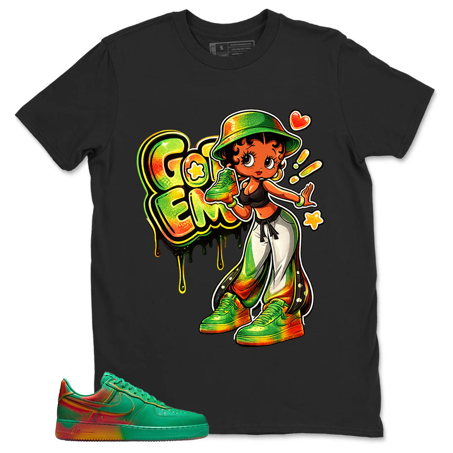 Got 'Em Lady Shirt - Match Air Force 1 Stadium Green Crimson