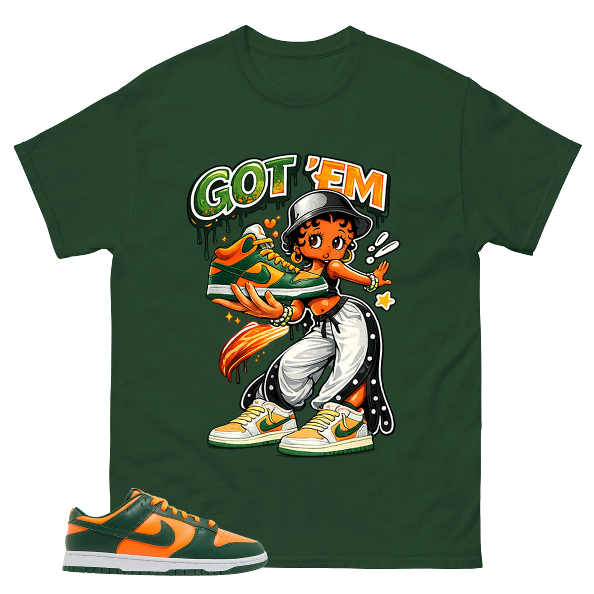 Got Em Lady Shirt - Match Green Dunk Low Miami Hurricanes