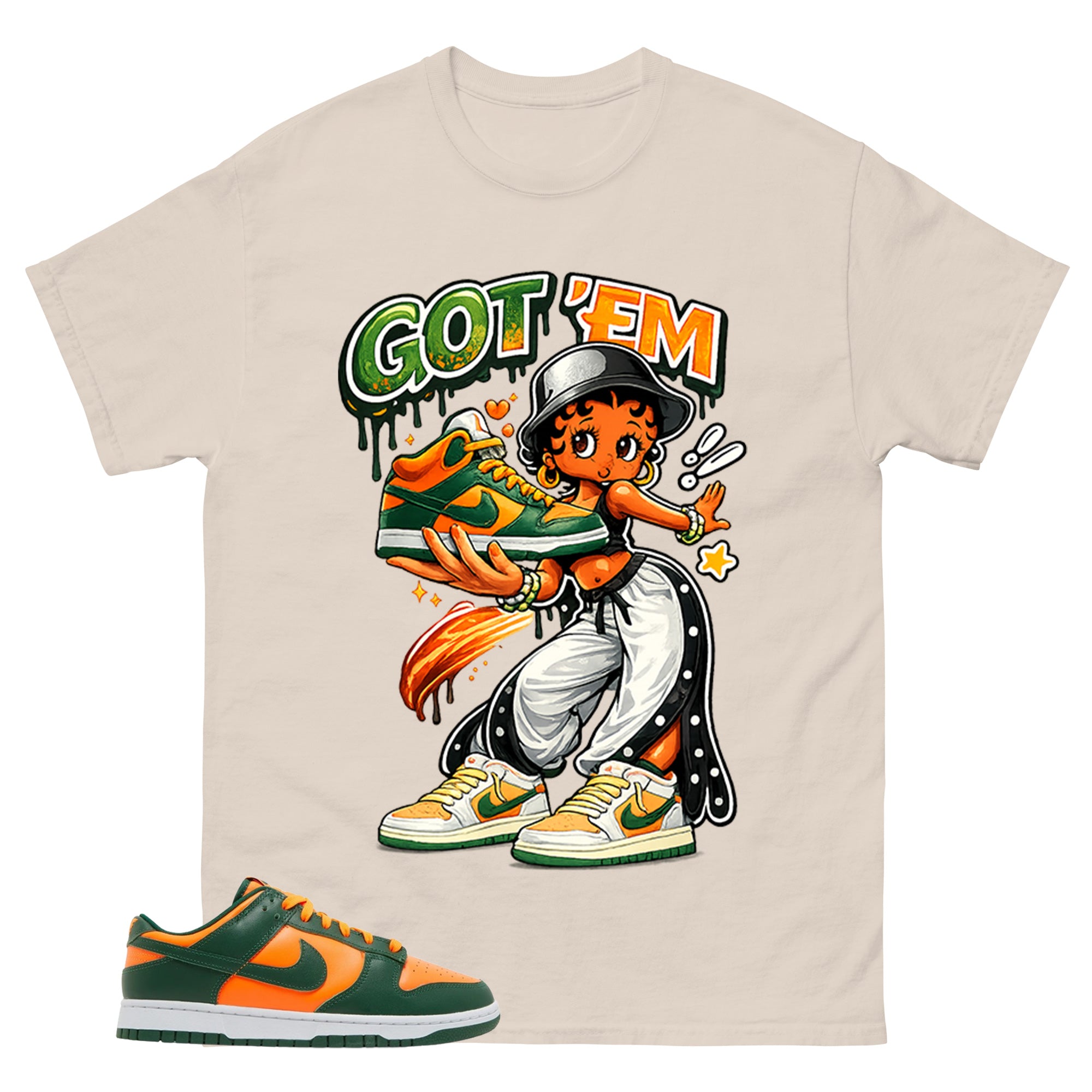 Got Em Lady Shirt - Match Green Dunk Low Miami Hurricanes
