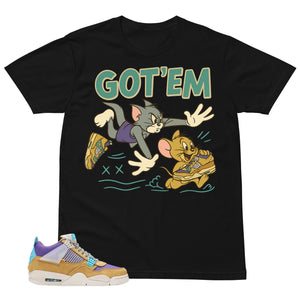 Got 'Em Mouse Shirt - Match Union LA x Air Jordan 4 Desert Moss