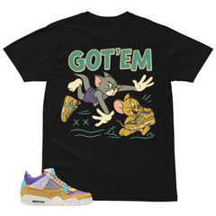 Got 'Em Mouse Shirt - Match Union LA x Air Jordan 4 Desert Moss