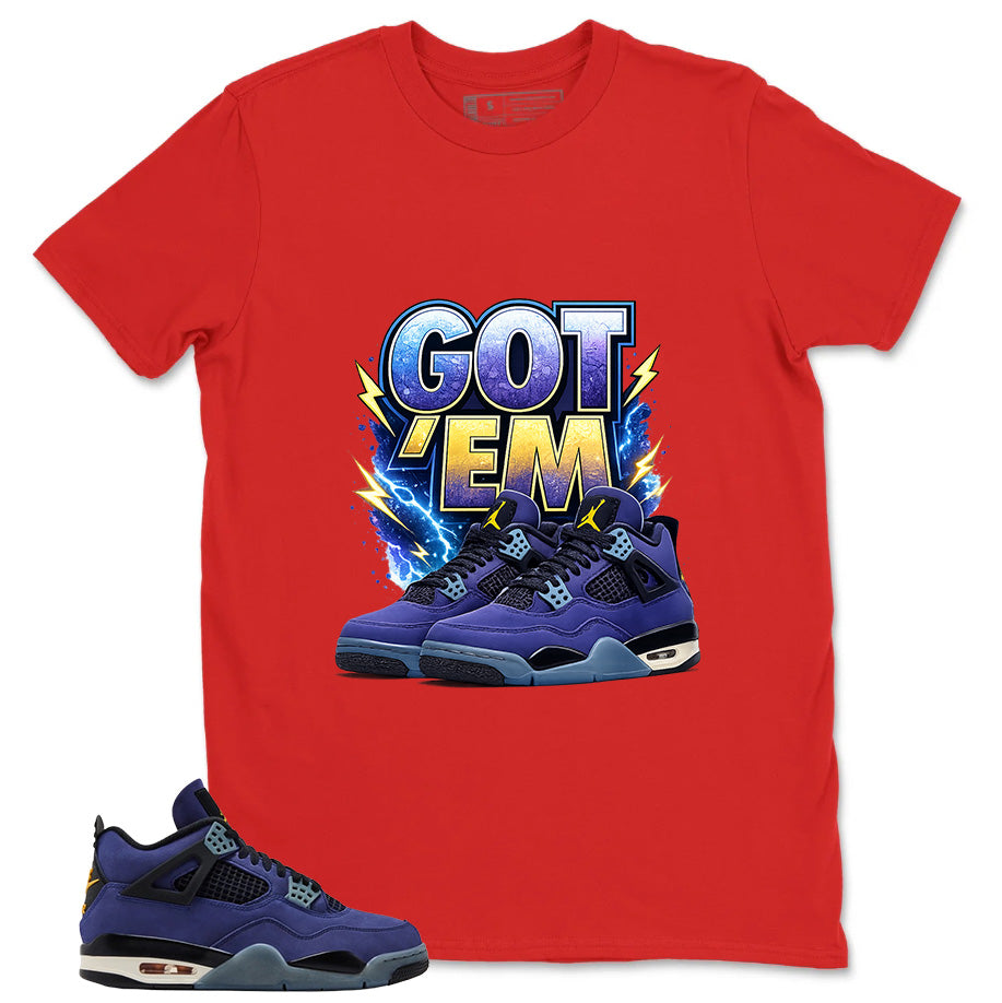 Got 'Em Shirt - Match Air Jordan 4 Retro Lakers