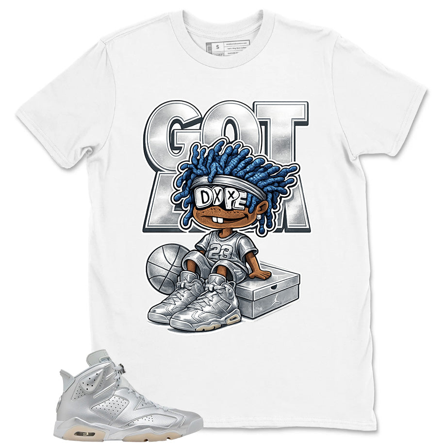 Got 'Em Shirt - Match Air Jordan 6 x Paris Saint-Germain Metallic Silver