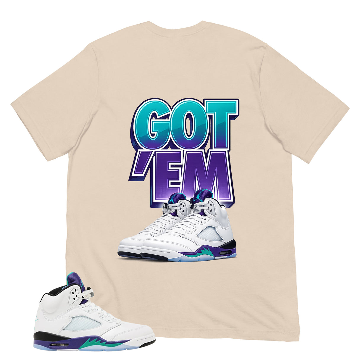 Got 'Em Sneaker Shirt - Matching Air Jordan 5 Retro 'Grape' 2025