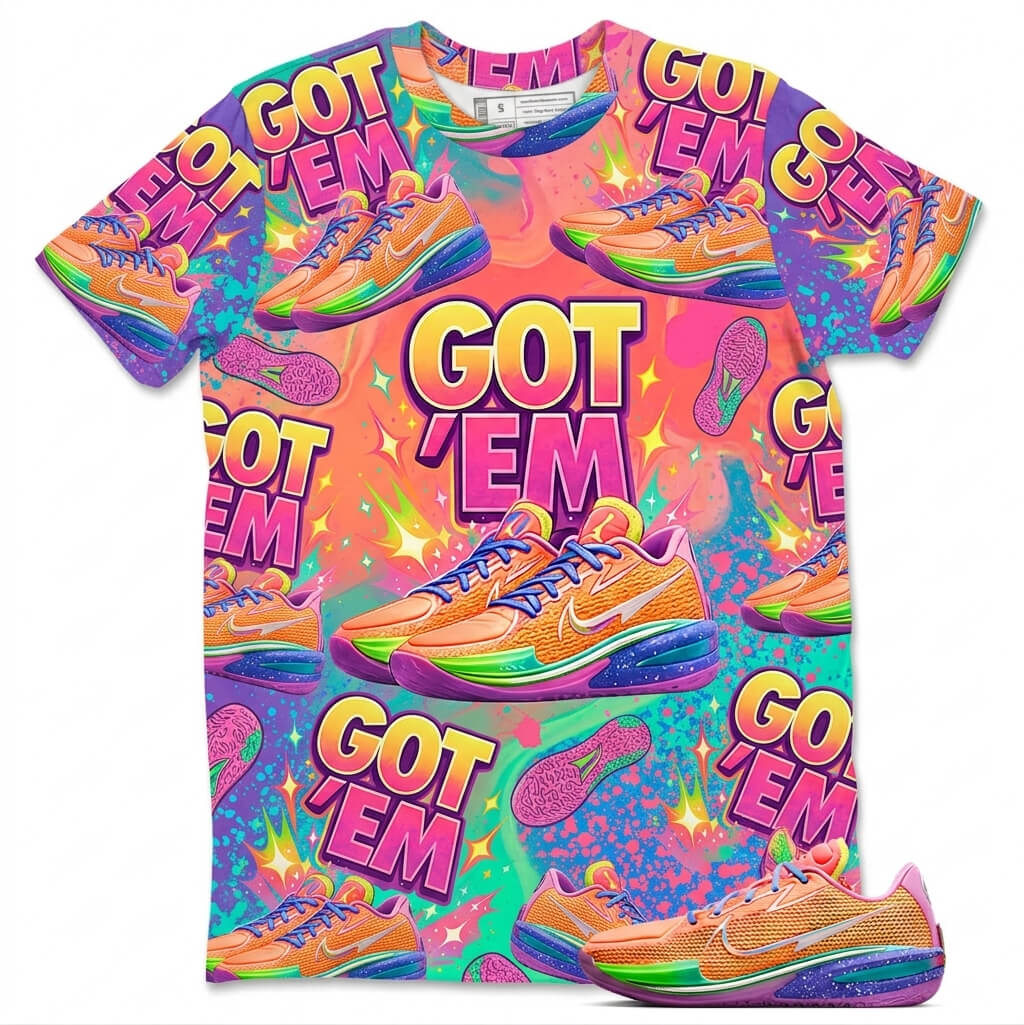 Got 'Em Sneaker All Over Print Shirt Match Dylan Harper x Air Zoom GT Cut Tri-State