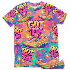 Got 'Em Sneaker All Over Print Shirt Match Dylan Harper x Air Zoom GT Cut Tri-State