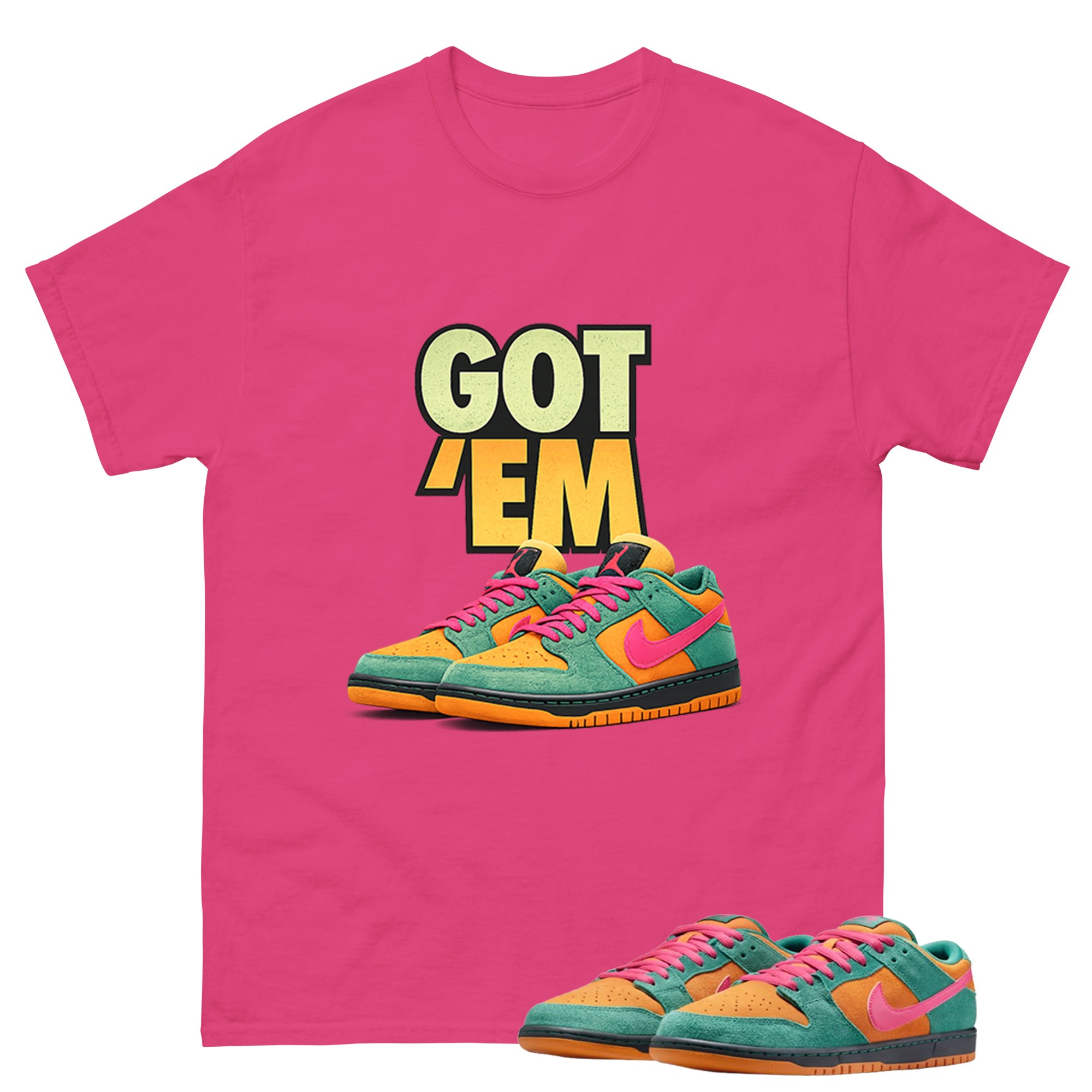 Got Em Sneaker Graphic Tee, Shirt to Match SB Dunk Green Noise, SB Dunk Green Noise Watermelon Unisex Shirt