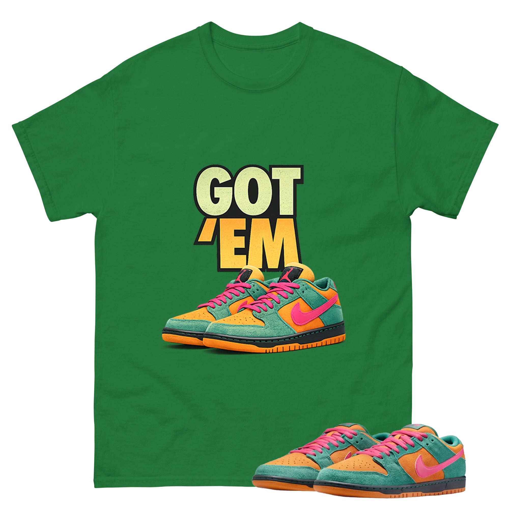 Got Em Sneaker Graphic Tee, Shirt to Match SB Dunk Green Noise, SB Dunk Green Noise Watermelon Unisex Shirt